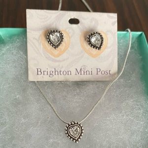 Brighton Heart Mini Post Earrings and Necklace